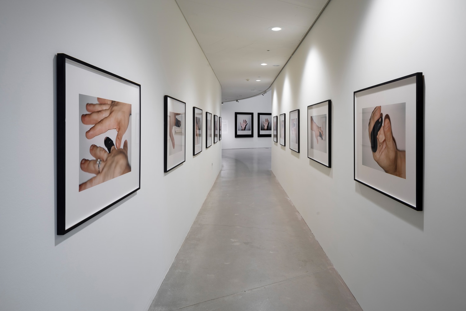 Installation view of photographs by Douglas Gordon