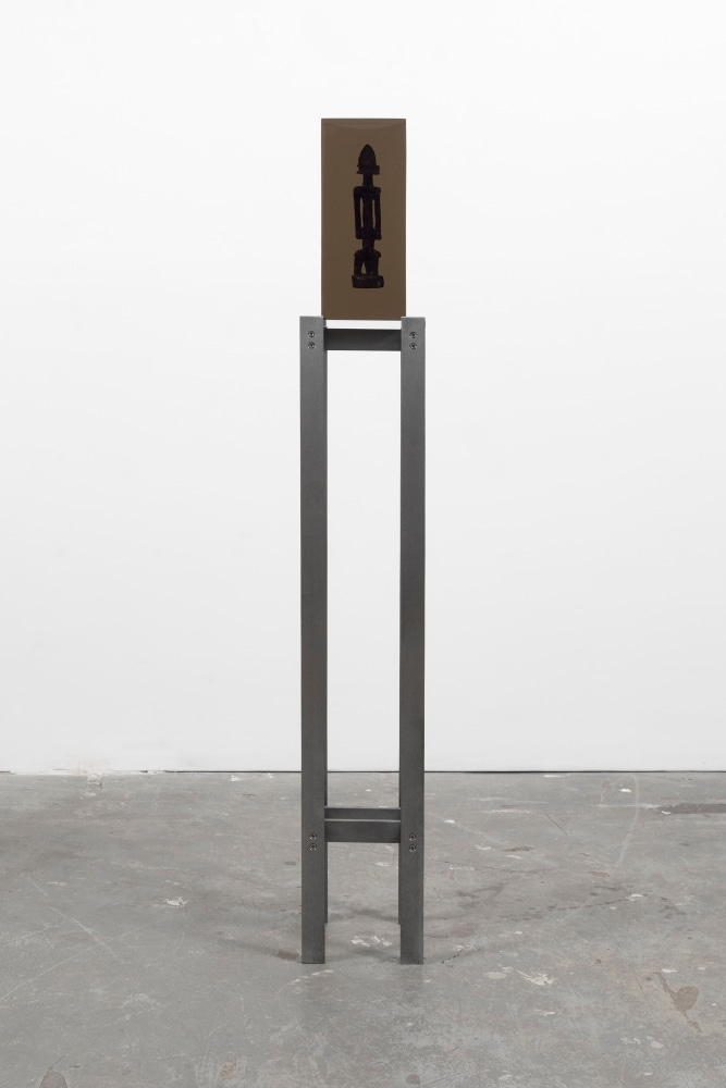 MATTHEW ANGELO HARRISON
Stoic on a Narrow Path
2024
Wooden figure, polyurethane resin, steel, acrylic
Sculpture 35 x 13.5 x 16.5 cm / 13 3/4 x 5 3/8 x 6 1/2 in
Pedestal 112 x 20 x 22 cm / 44 1/8 x 7 7/8 x 8 5/8 in
HARRI59423