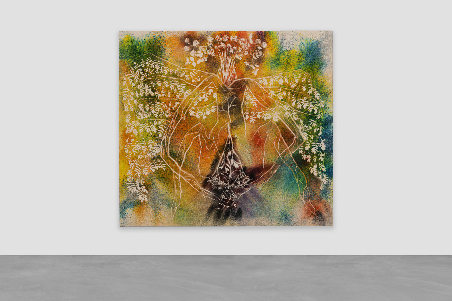 pigment painting by Sam Falls