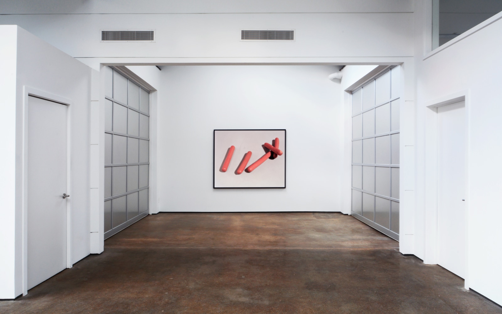 Installation view of Works by Lucas Blalock