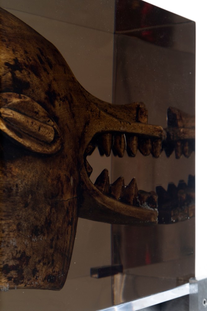 MATTHEW ANGELO HARRISON
Beast
2024
Wooden figure, polyurethane resin, steel, acrylic
Sculpture 34 x 47.5 x 30 cm / 13 3/8 x 18 3/4 x 11 3/4 in
Pedestal 112 x 33 x 50 cm / 44 1/8 x 13 x 19 5/8 in
HARRI60083