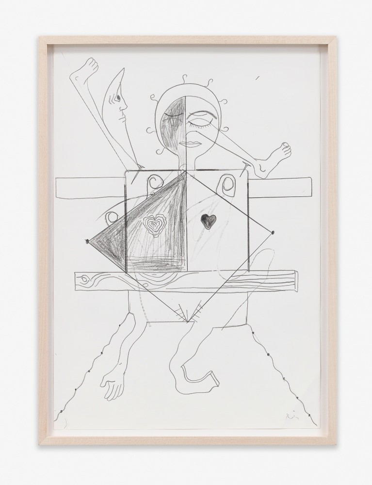 Untitled

2025

Pencil on paper

Sheet 42 x 30 x 3.5 cm / 16 1/2 x 11 3/4 x 1 3/8 in

Frame 45.5 x 33 x 3.5 cm / 17 7/8 x 13 x 1 3/8 in

&amp;copy; Tobias Pils