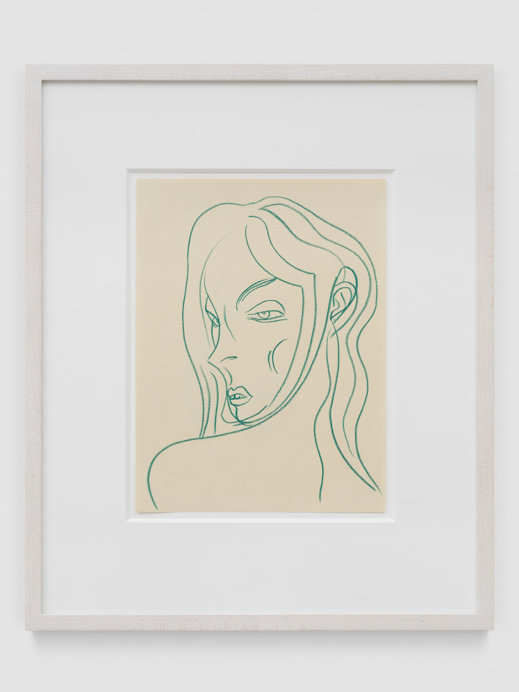 STEVEN&amp;nbsp;SHEARER&amp;nbsp;
Woman II, Study for The Ornamentalist and Apprentice
2009
Pastel pencil on paper
Sheet 32 x 24 cm / 12 5/8 x 9 1/2 inches
Frame 54 x 45 x 4 cm / 21 1/4 x 17 3/4 x 1 5/8 inches