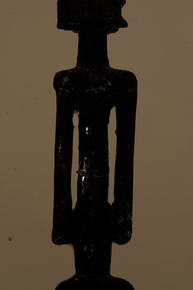 MATTHEW ANGELO HARRISON
Stoic on a Narrow Path
2024
Wooden figure, polyurethane resin, steel, acrylic
Sculpture 35 x 13.5 x 16.5 cm / 13 3/4 x 5 3/8 x 6 1/2 in
Pedestal 112 x 20 x 22 cm / 44 1/8 x 7 7/8 x 8 5/8 in
HARRI59423