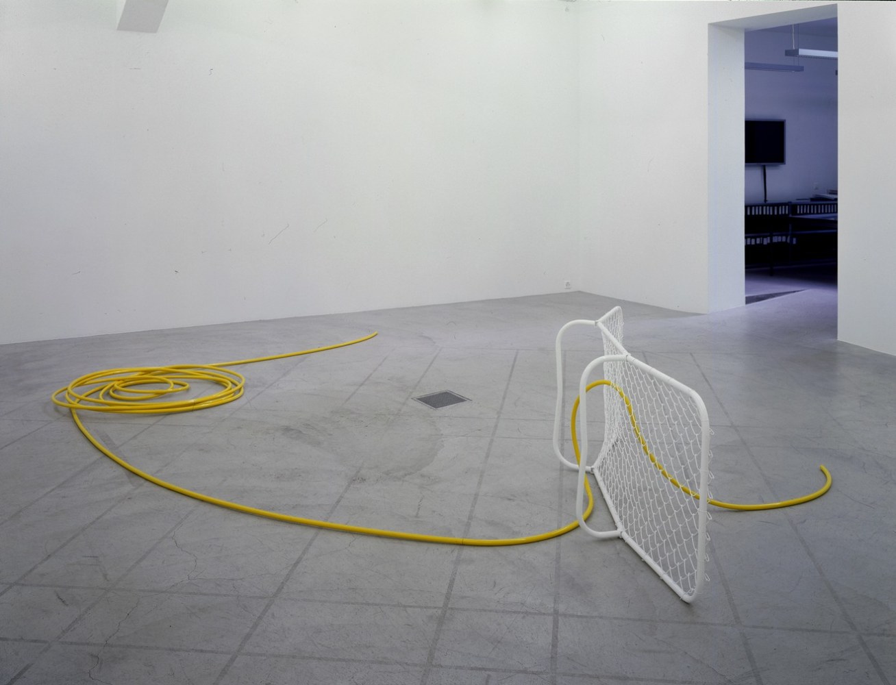 Installation view of Martin Boyce sculpture exhibition