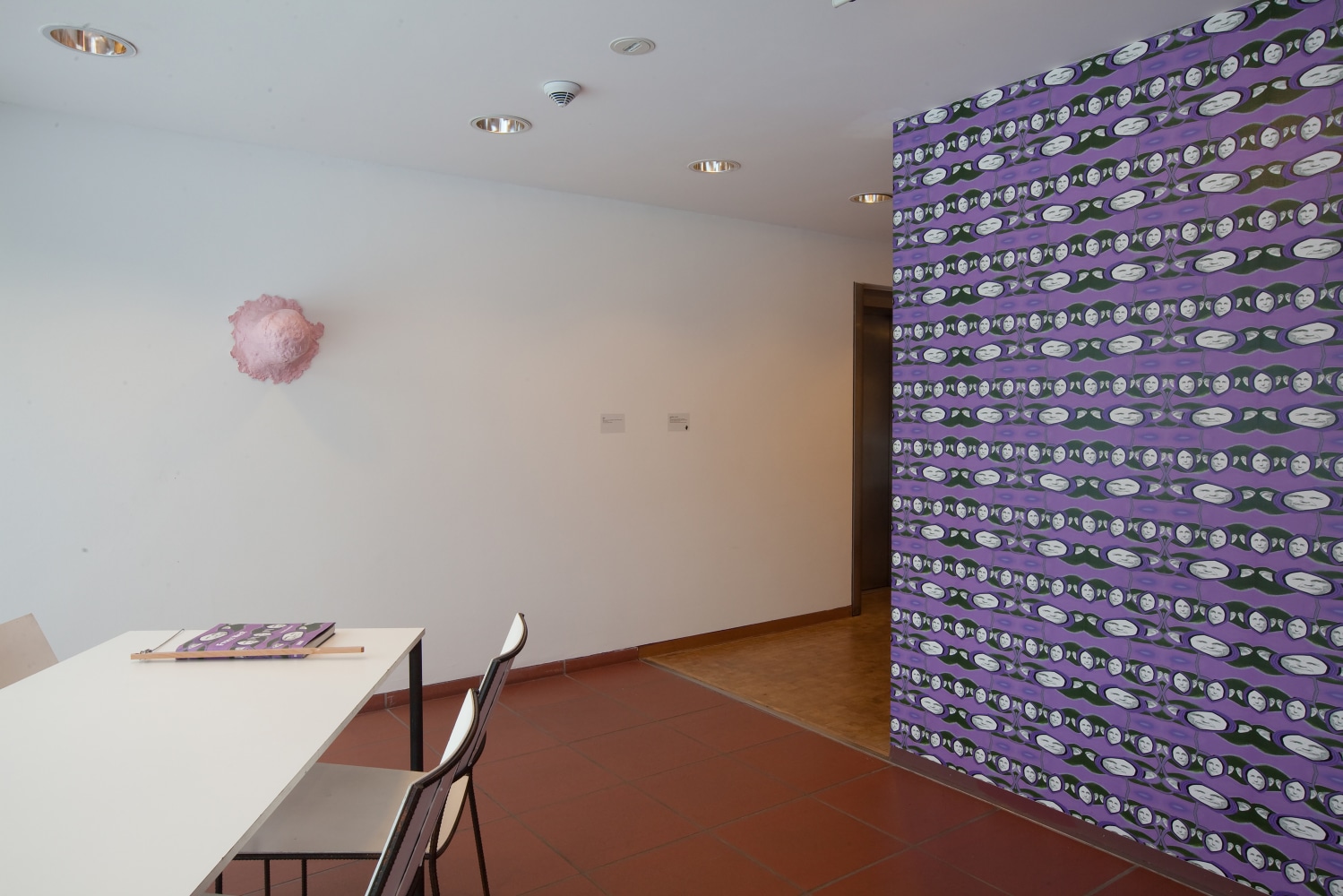 Installation view of works by Franz West