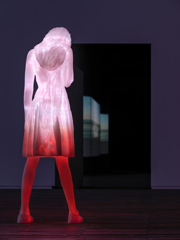 Installation view of Works by Doug Aitken