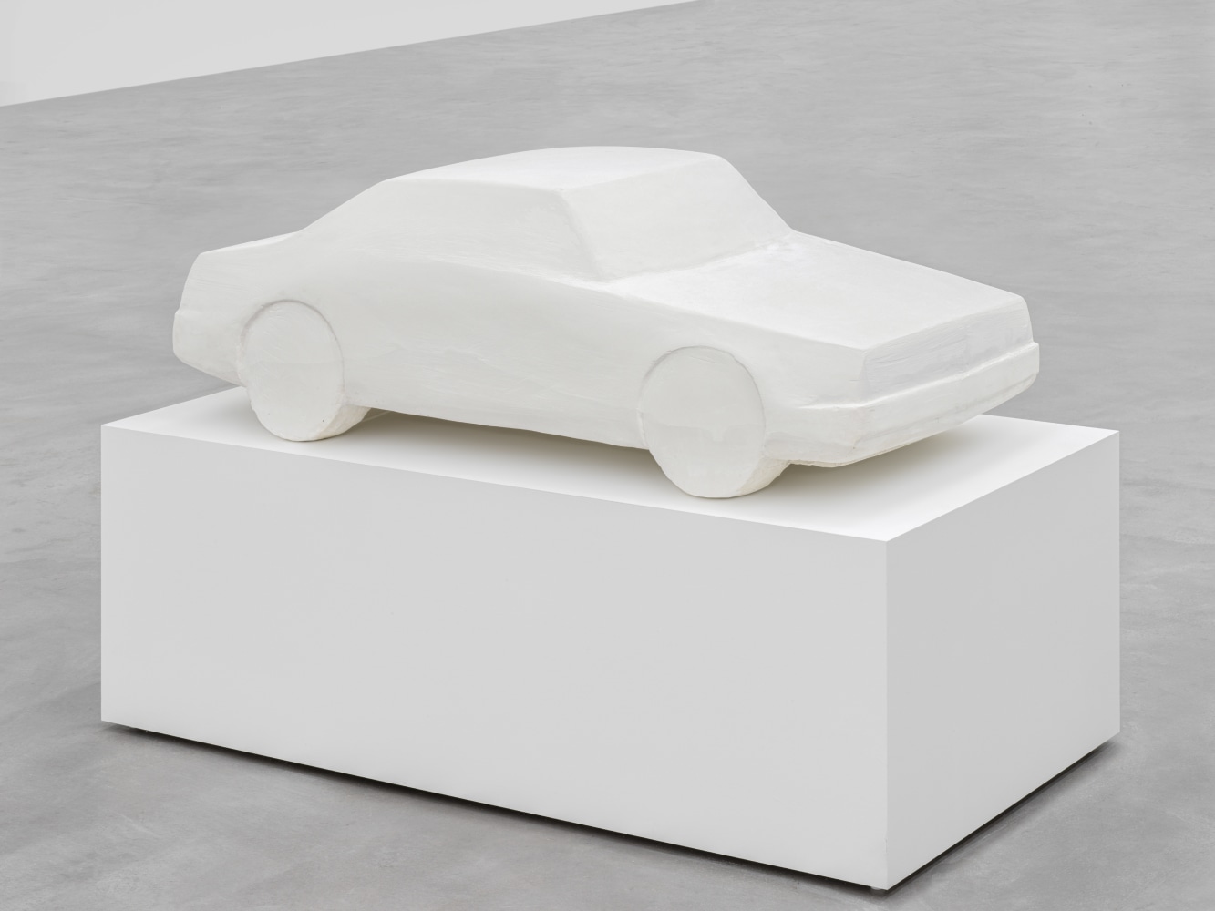 plaster car sculpture by Peter Fischli and David Weiss
