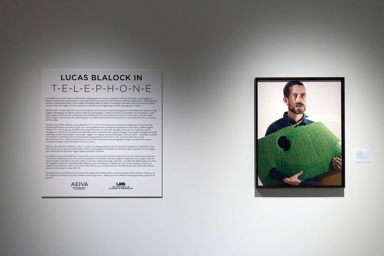 Installation view of Works by Lucas Blalock