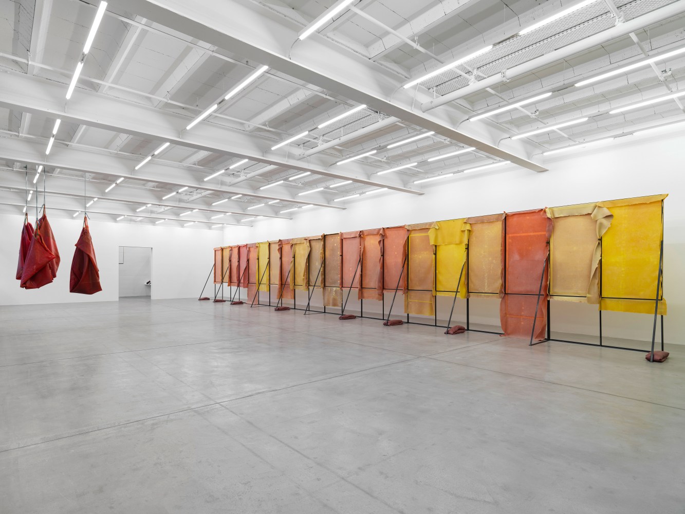 Installation view, Liesl Raff, A Corridor, a Room, and Four Dens, Galerie Eva Presenhuber, Maag Areal, Zurich, 2025