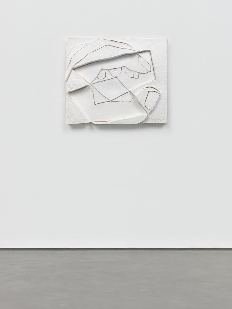 Wall relief by Wyatt Kahn Untitled 2016 Paper 73.5 x 61.5 x 8.5 cm / 29 x 24 1/4 x 3 1/4 in