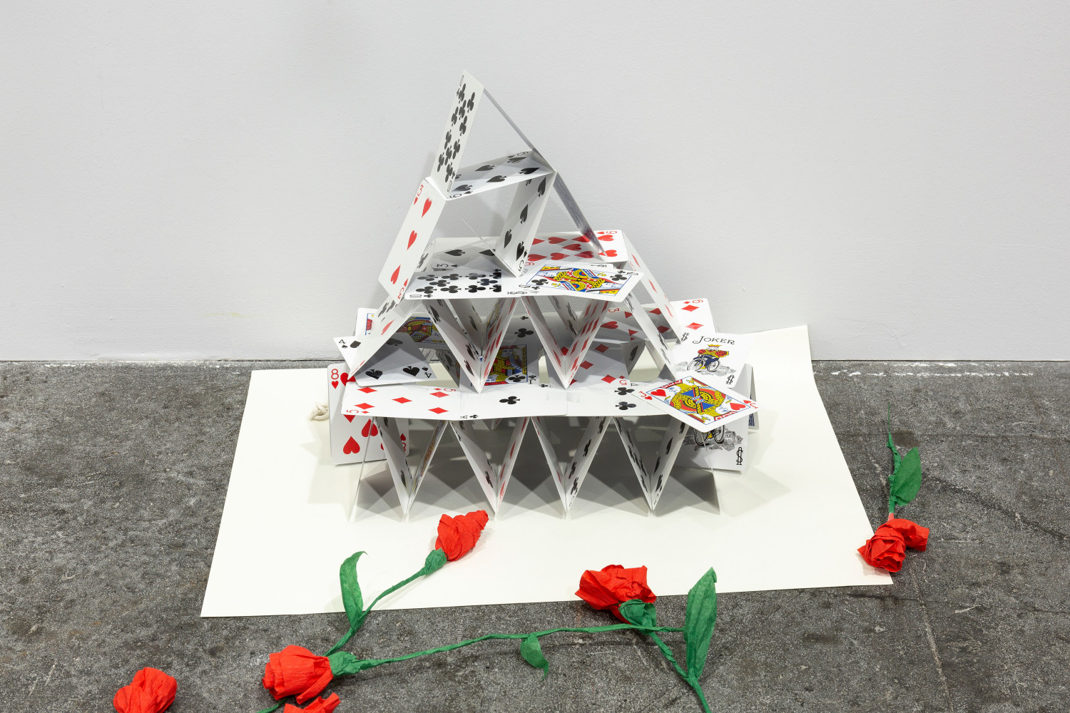 Installation view, Karen Kilimnik,&amp;nbsp;The Joker Episode of The Avengers, Art Basel Unlimited, Basel, 2024