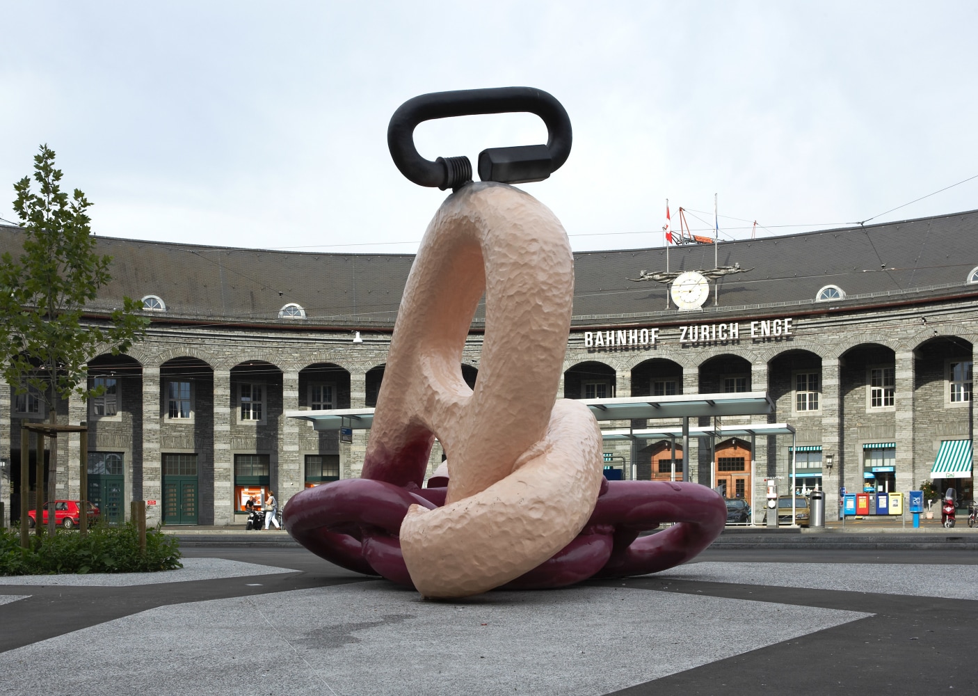 Installation view of sculpture by Mark Handforth