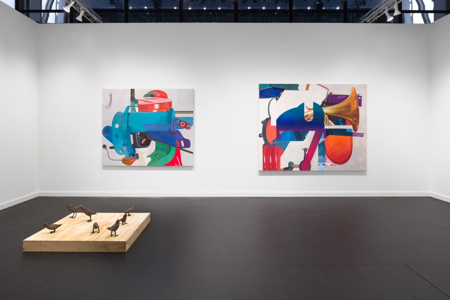 Installation view of works by various artists