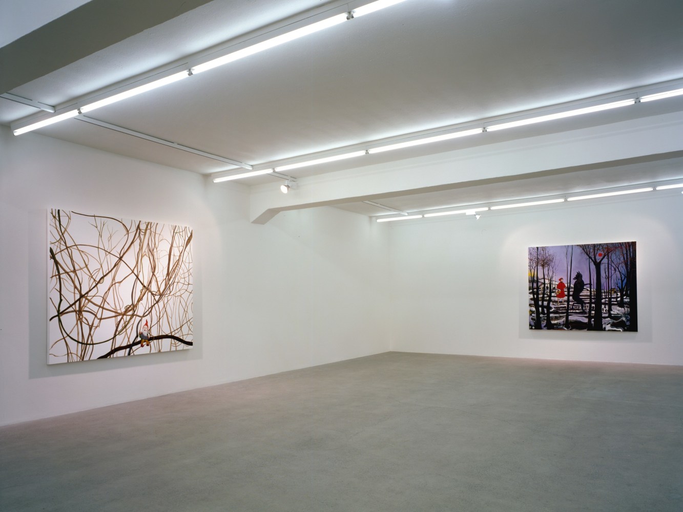 Installation view of Verne Dawson paintings exhibition