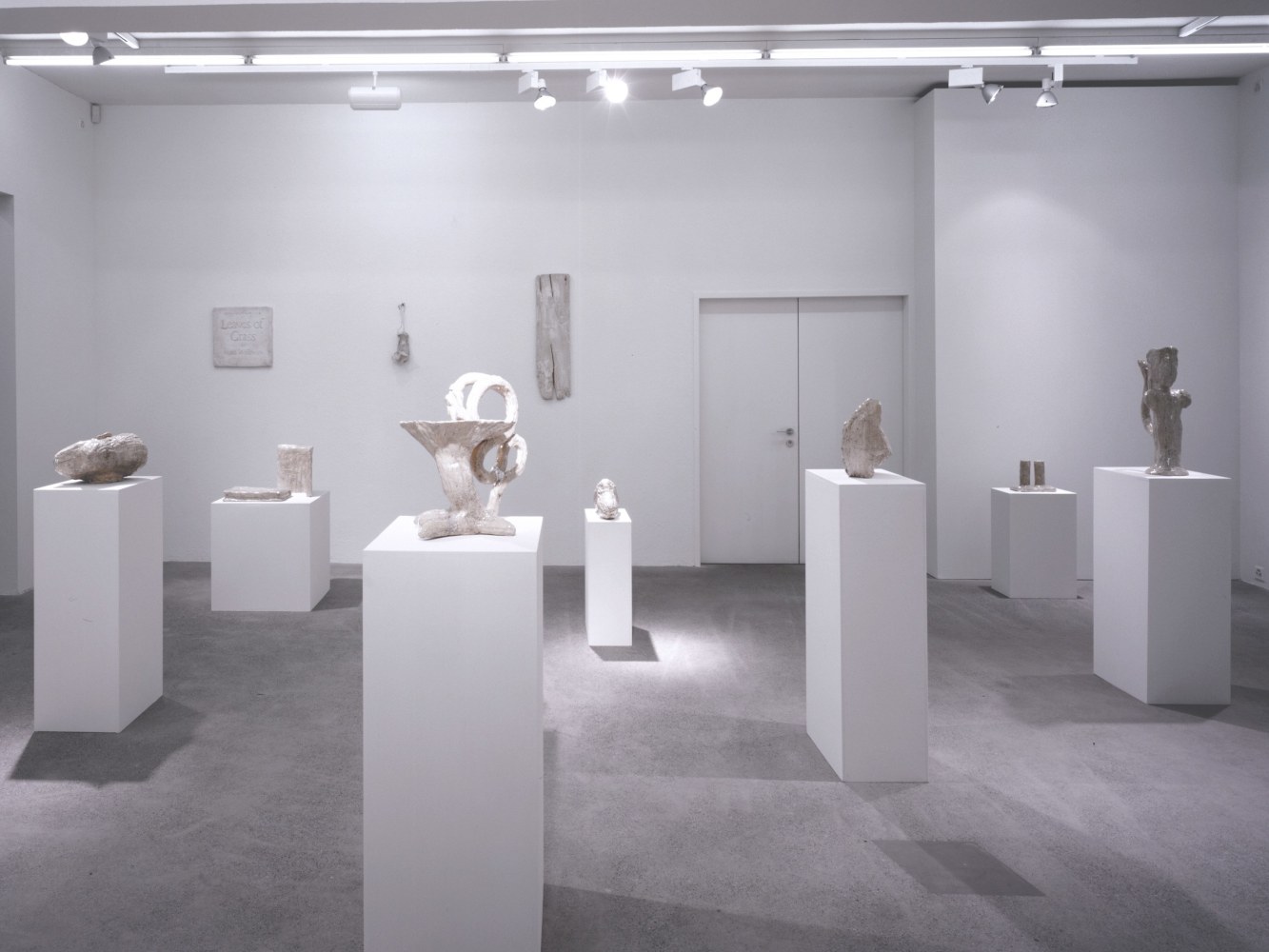 Installation view of Andrew Lord sculptures and reliefs exhibition
