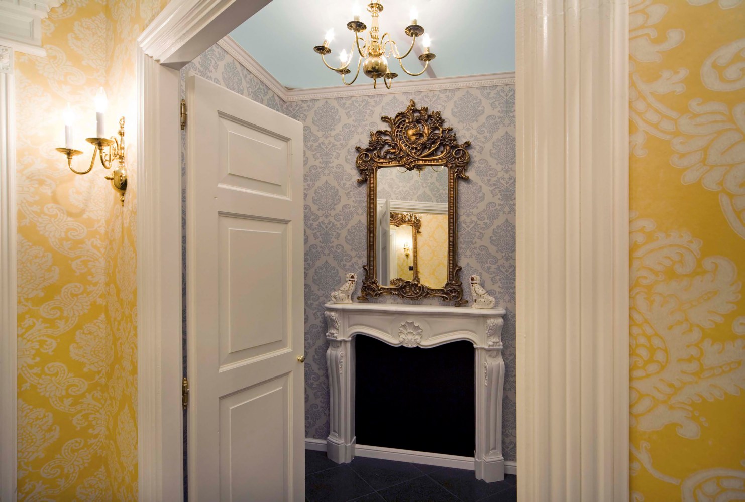 Installation view of paintings by Karen Kilimnik