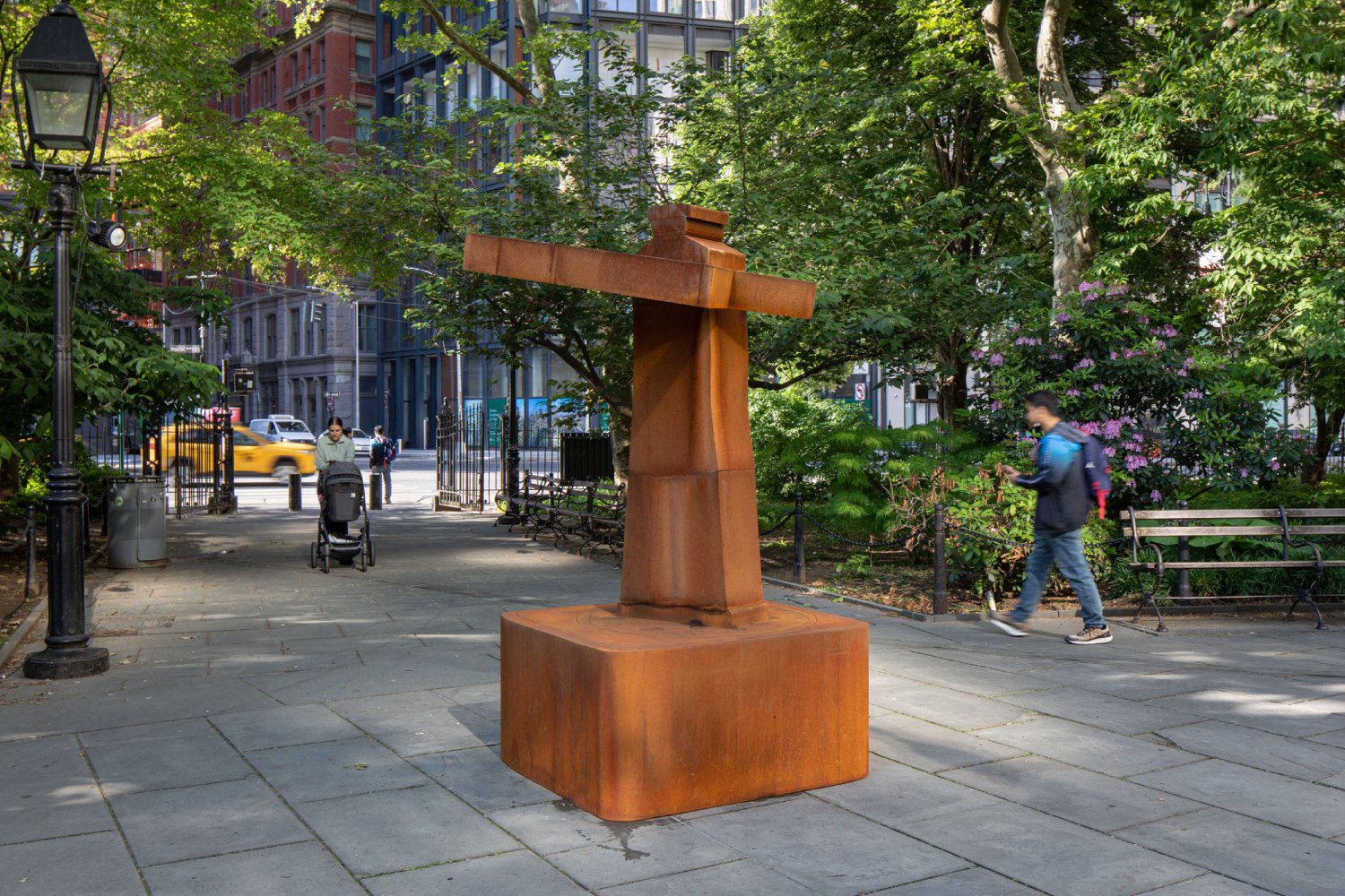 installation views of sculptures by Wyatt Kahn