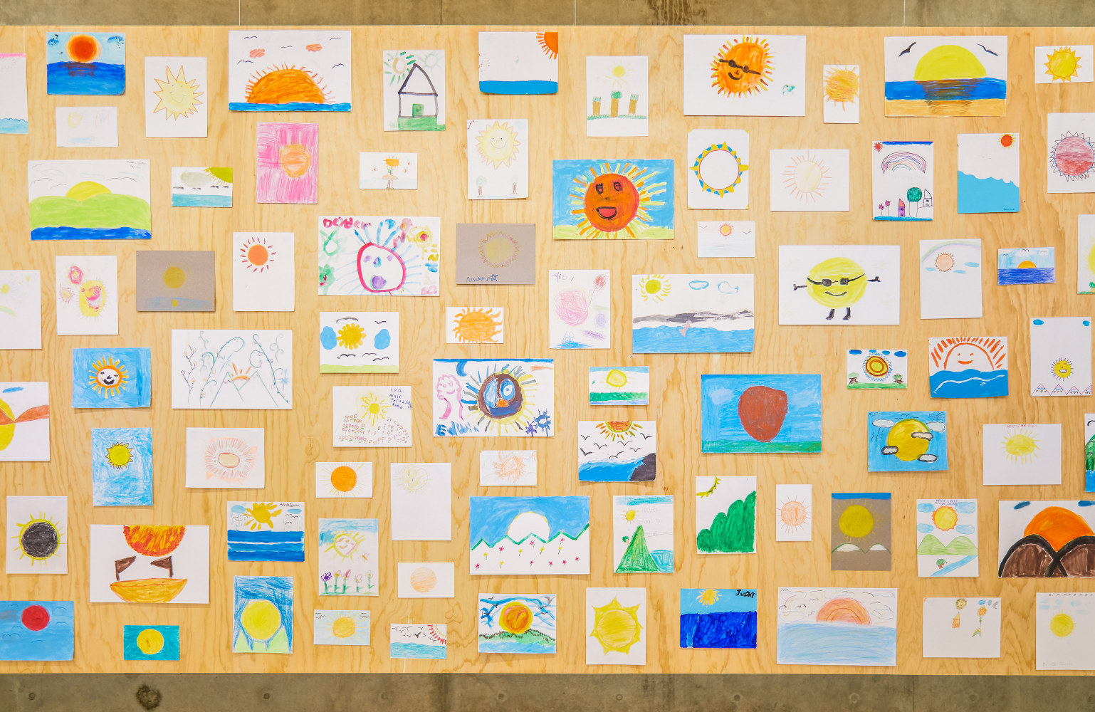 Installation view of work by Ugo Rondinone