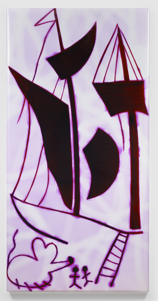 HADI FALLAHPISHEH  The Port of America 2020 Light drawing on photo sensitive paper  213.5 x 106.5 x 5 cm / 84 x 42 x 2 in  FALLA46764