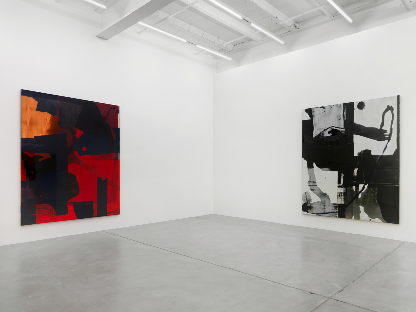 Installation view of Alex Hubbard paintings exhibition