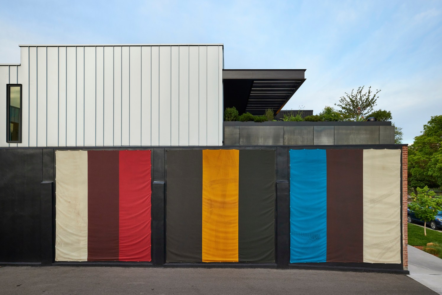 Installation view, Sam Falls, Nothing Without Nature, Cookie Factory, Denver, 2025