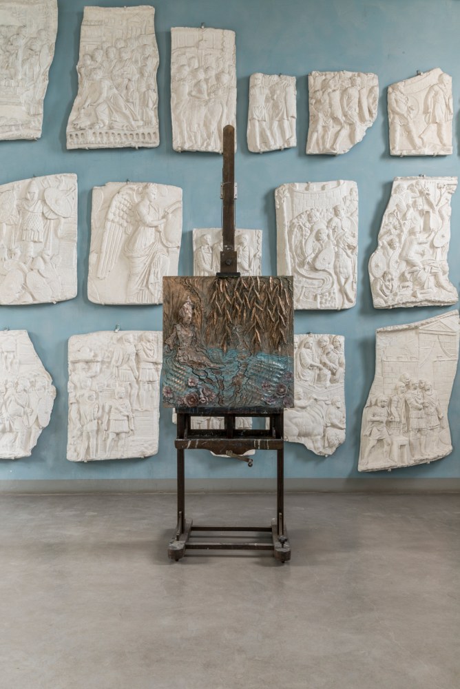 Installation view of sculpture by Jean-Marie Appriou