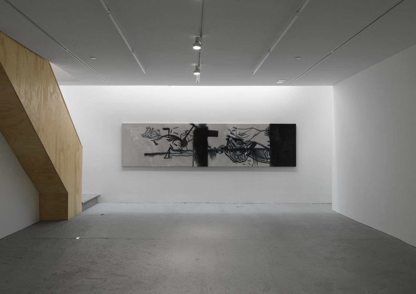 Installation view of Tobias Pils paintings exhibition