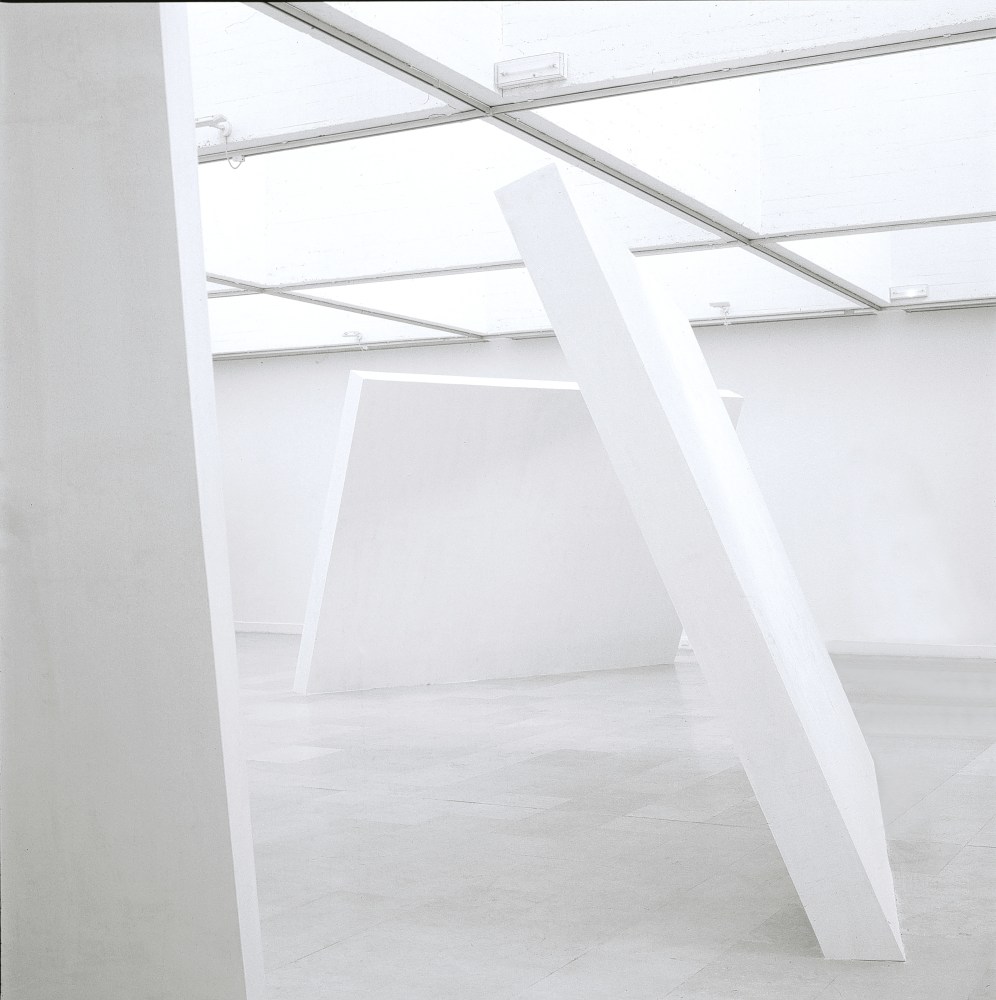 Installation view of sculptures by Ugo Rondinone