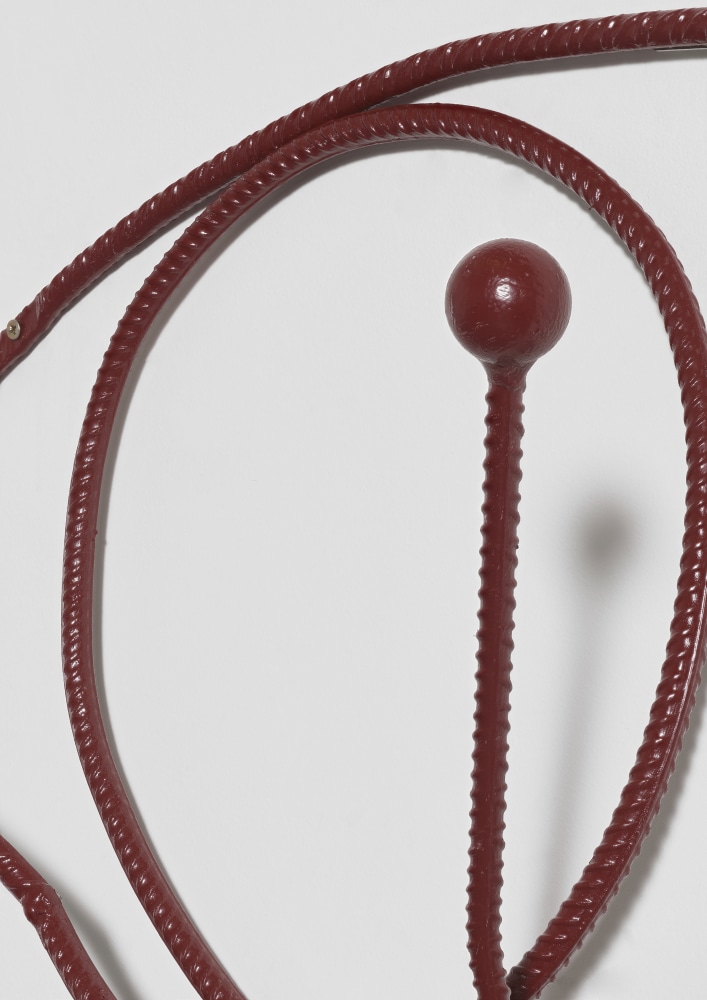 FRANZ WEST

Coathanger (Garderobe)
2002/2023
Construction steel with rust protection paint
47 x 93 x 26 cm / 18 1/2 x 36 5/8 x 10 1/4 in
WEST 59620