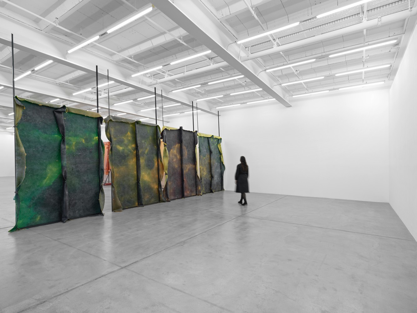 Installation view, Liesl Raff, A Corridor, a Room, and Four Dens, Galerie Eva Presenhuber, Maag Areal, Zurich, 2025