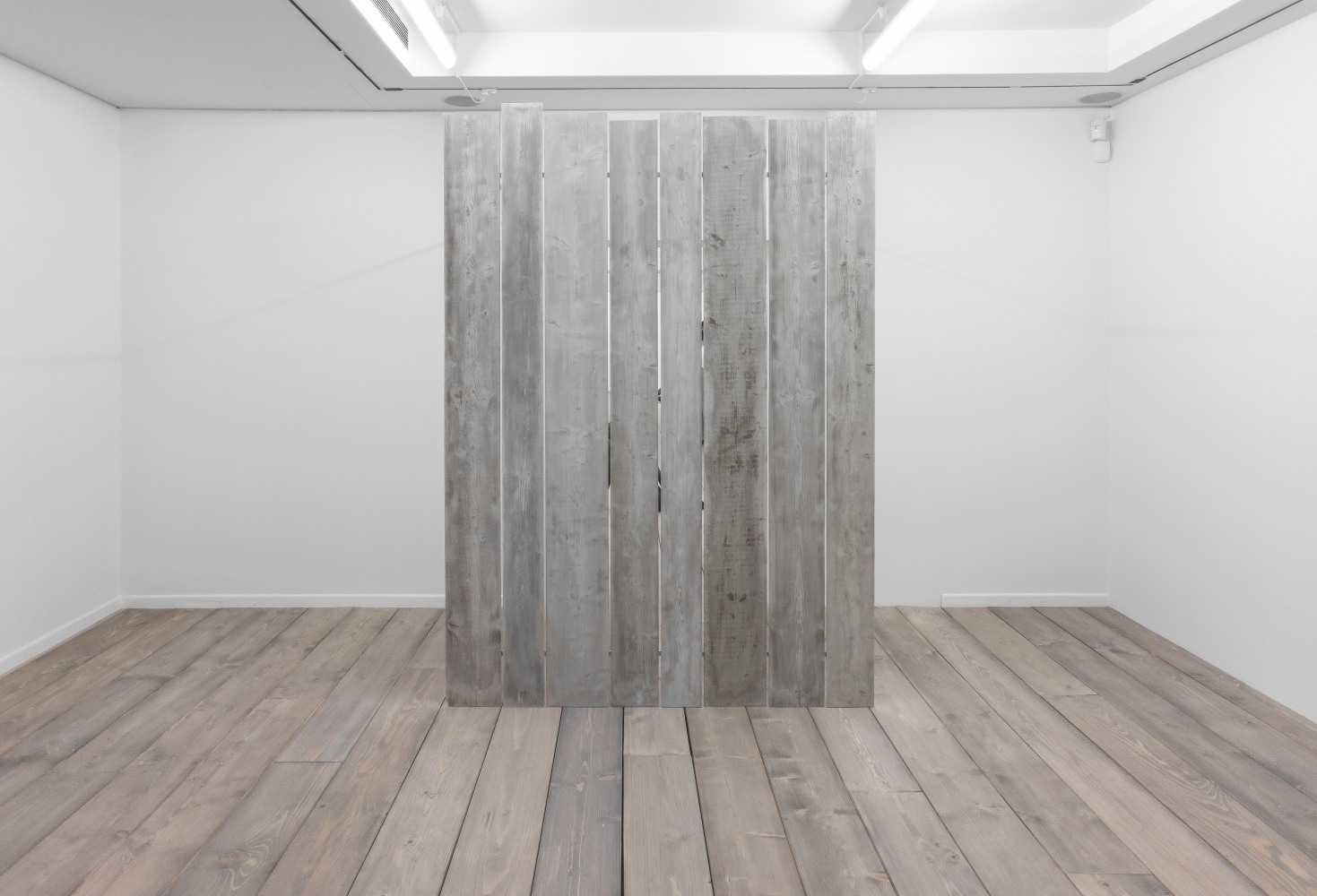 Installation view of sculptures by Ugo Rondinone