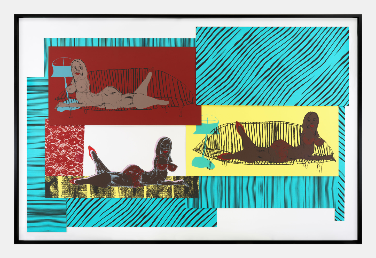 TSCHABALALA SELF

Lonely Girls #1

2023

Water-based screenprinting ink on Saunders paper

Sheet 160 x 254 cm / 63 x 100 in

Frame 177 x 271 cm / 69 3/4 x 106 3/4 in

SELF 59046