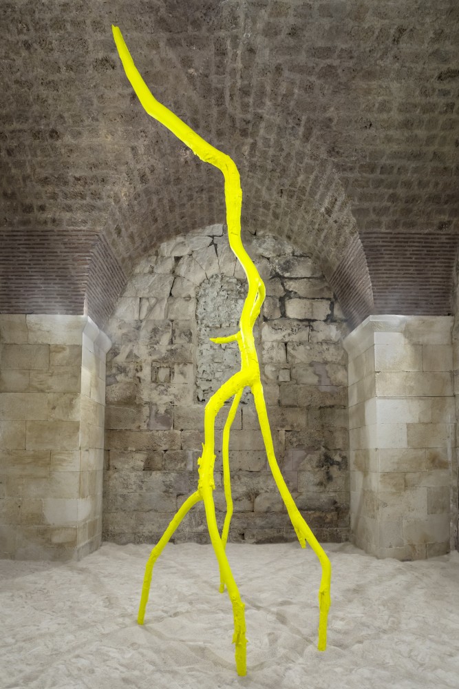 Installation view, Ugo Rondinone, luminous light, Galerija Kula, Split, 2023