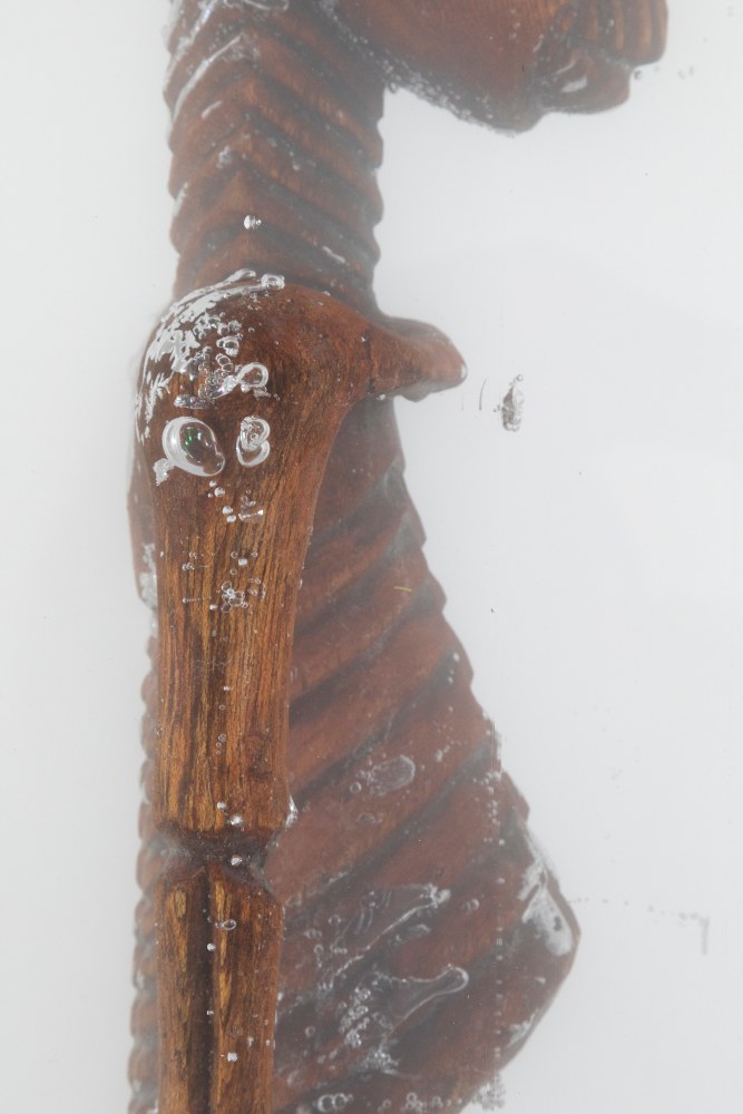 MATTHEW ANGELO HARRISON
The Visitor
2024
Wooden figure, polyurethane resin, steel, acrylic
Sculpture 77 x 28 x 28 cm / 30 3/8 x 11 x 11 in
Pedestal 112 x 33.5 x 30.5 cm / 44 1/8 x 13 1/4 x 12 in
HARRI60087