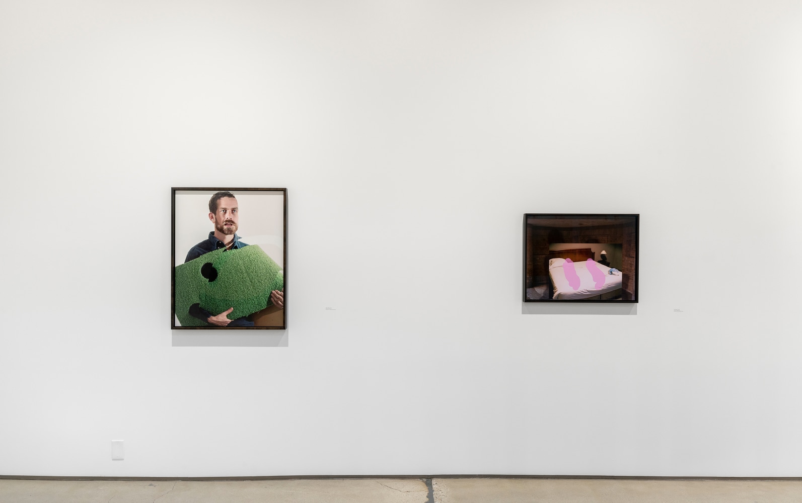 Installation view of Works by Lucas Blalock
