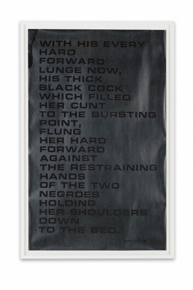 BLACK COCK

1968

Silkscreen on wrapping paper

AP + Edition of 29

&amp;copy; Giorno Poetry Systems