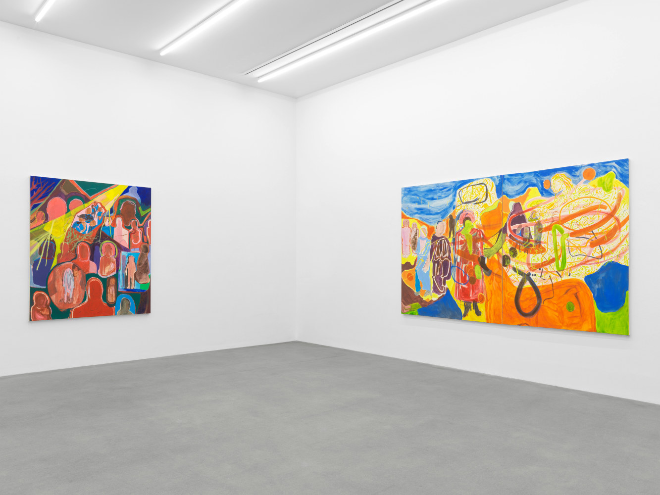 Installation view, Chemu Ng&amp;#39;ok, Echoes, Galerie Eva Presenhuber, Waldmannstrasse, Zurich, 2024
