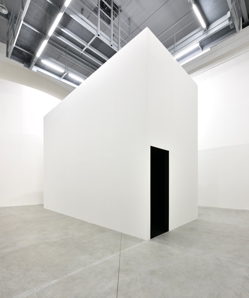 Installation view of video work by Adam Pendleton