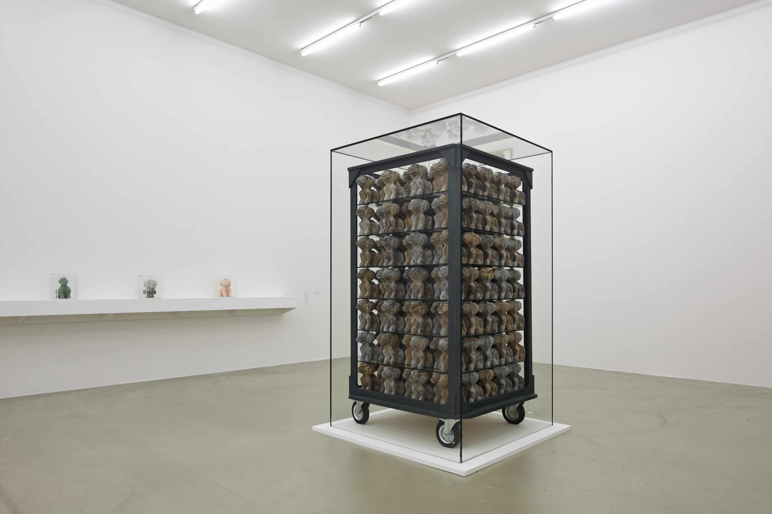 Installation view of works by Dieter Roth