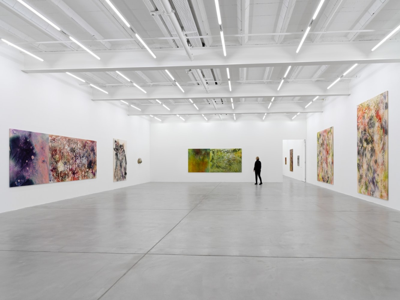 Exhibition View, Sam Falls, Galerie Eva Presenhuber, Zurich, 2021