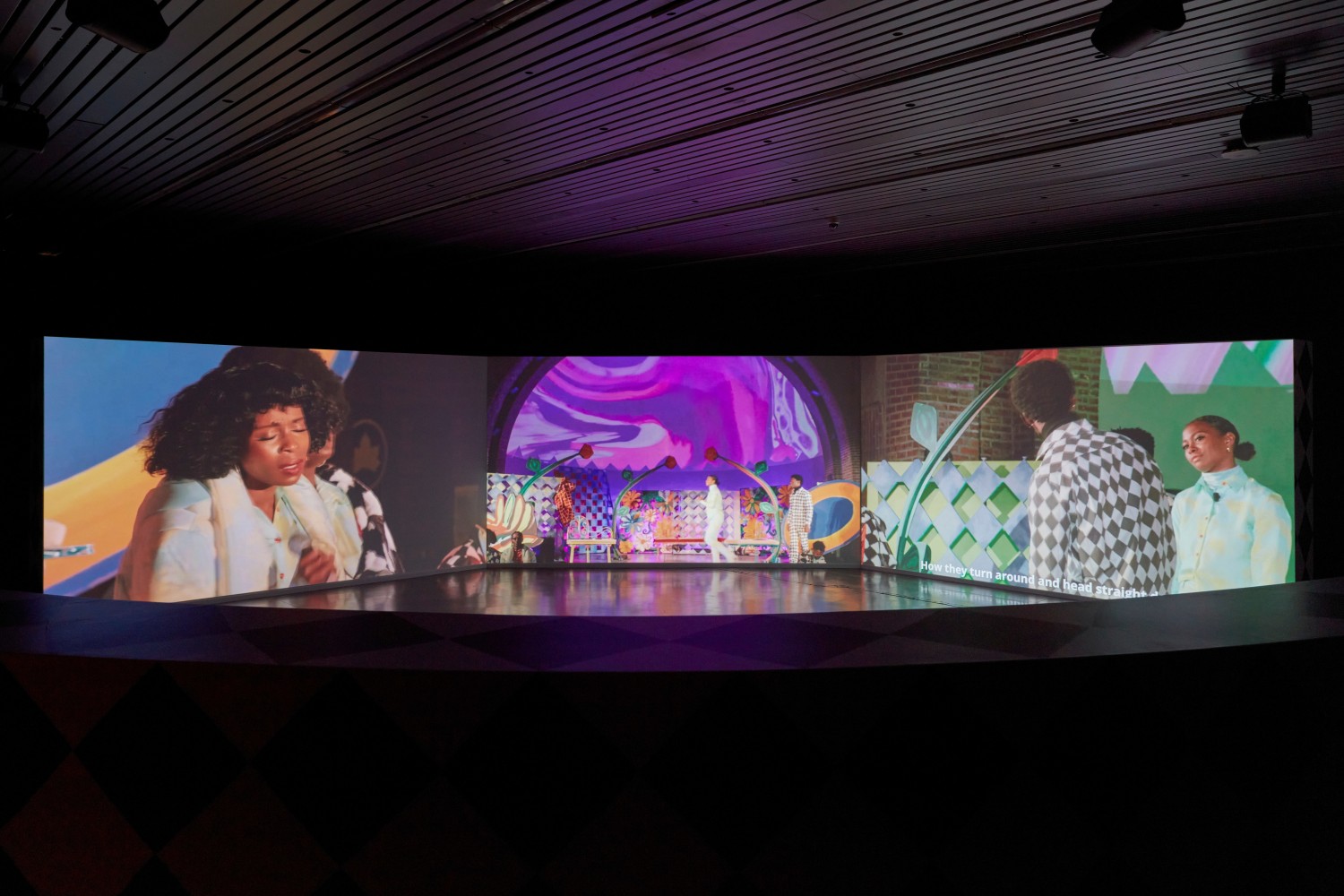 Installation view, Tschabalala Self,&amp;nbsp;Feed Me, Kiss Me, Need Me, Cultuurcentrum Strombeek, Grimbergen, 2023