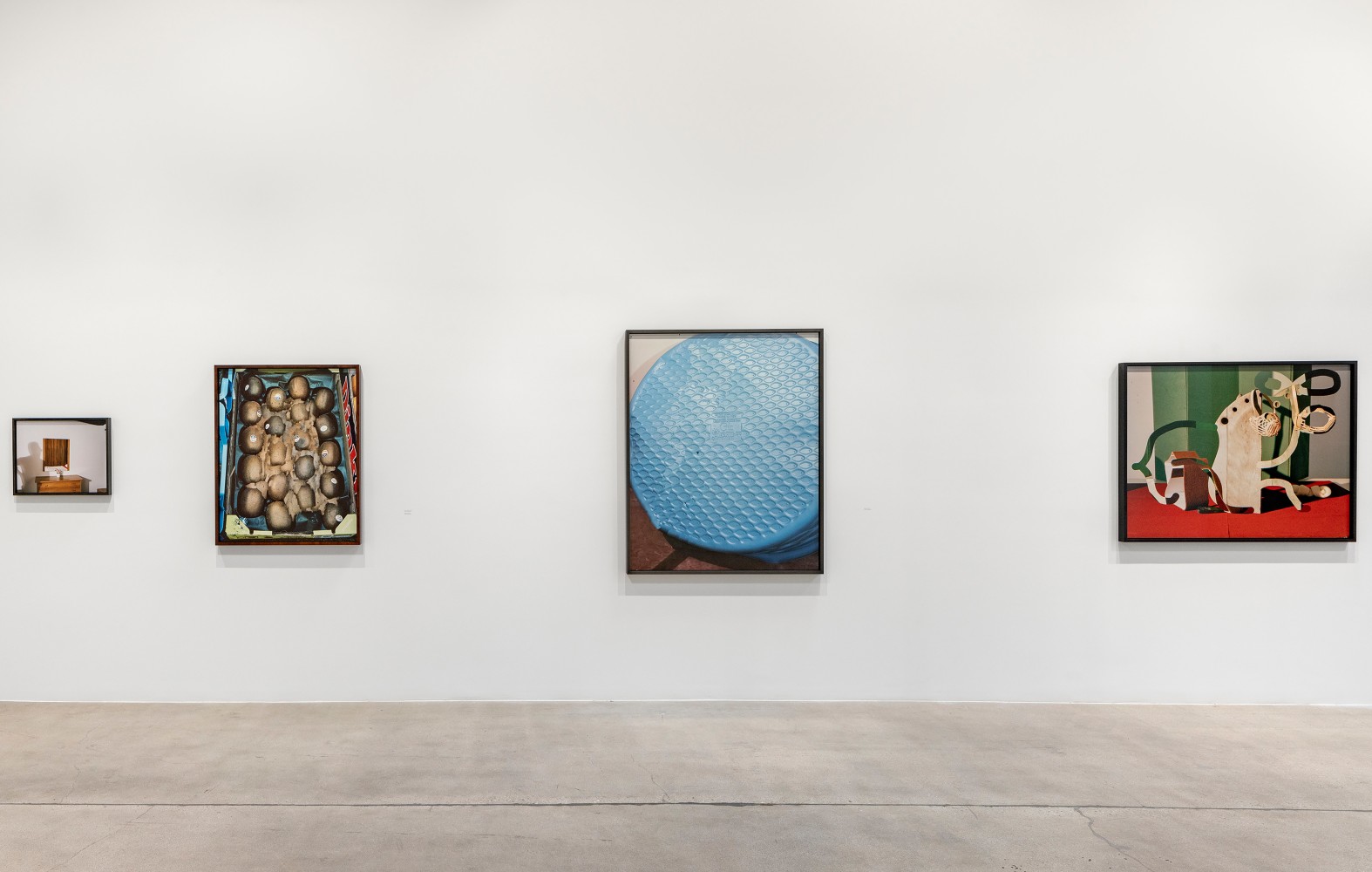 Installation view of Works by Lucas Blalock
