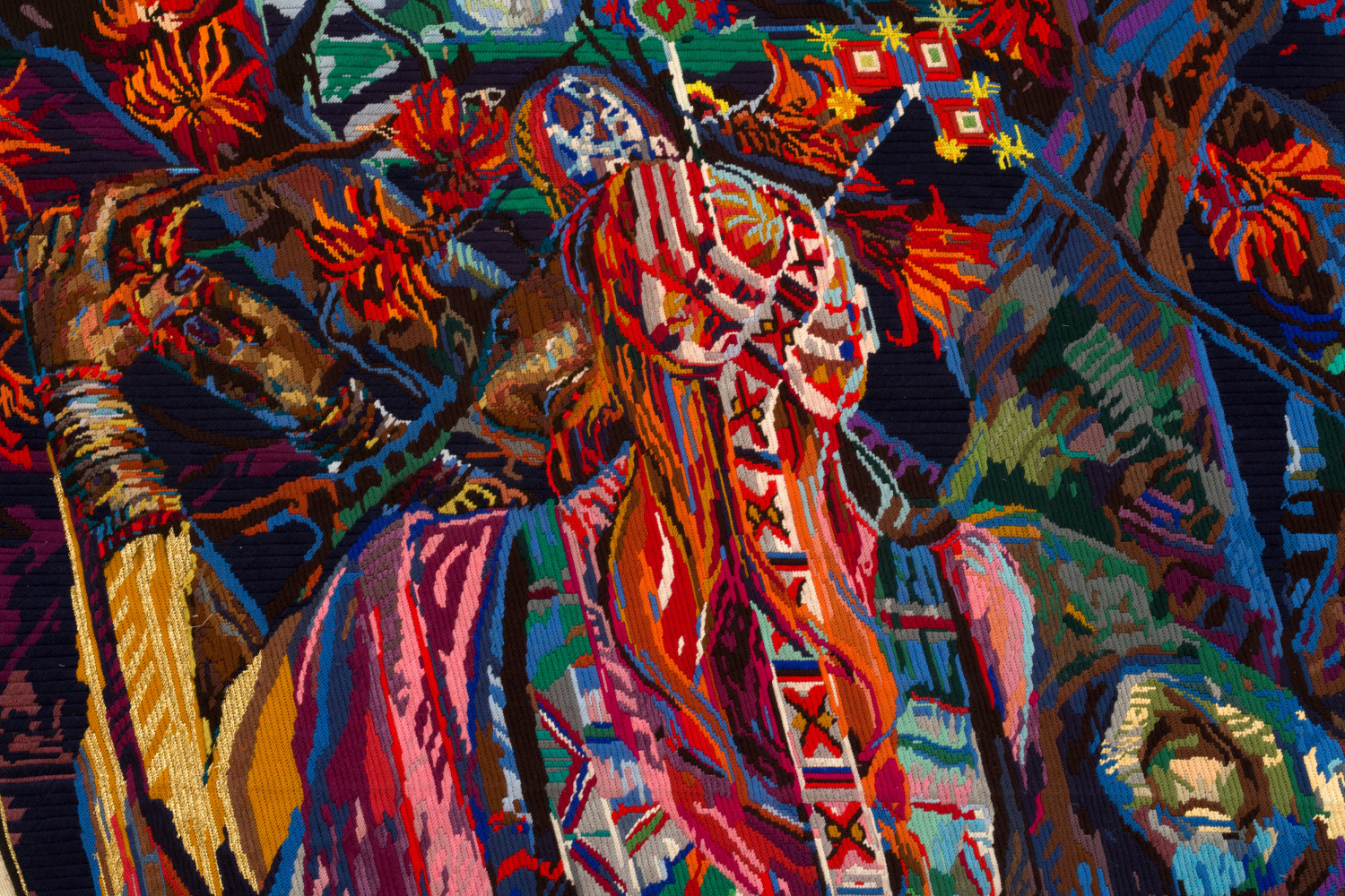 Act One: Scene 5: Erythrina Kaffra
From The Lunar Songbook
2021
Wool and thread on tapestry canvas
226 x 188 cm / 89 x 74 in
RUGA 48499