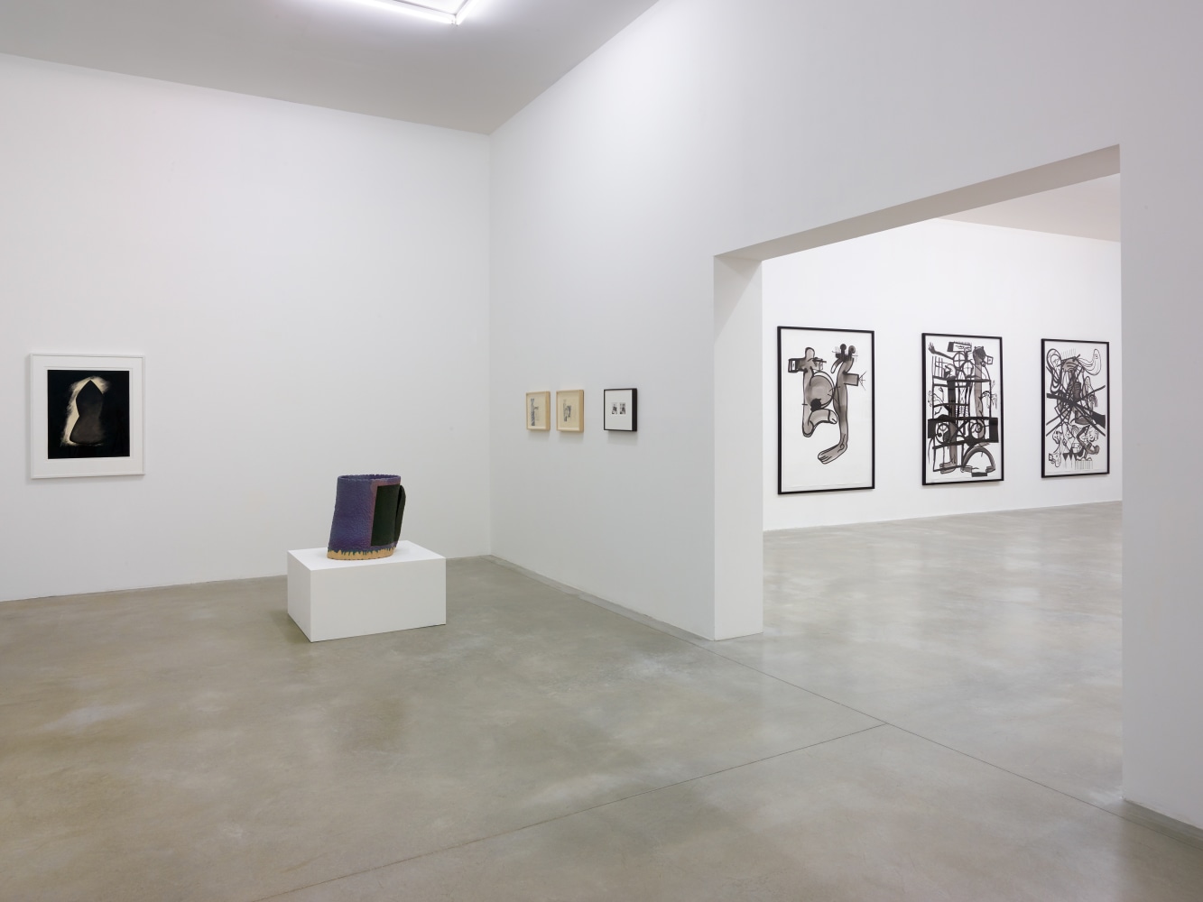 Installation view of works by various artists