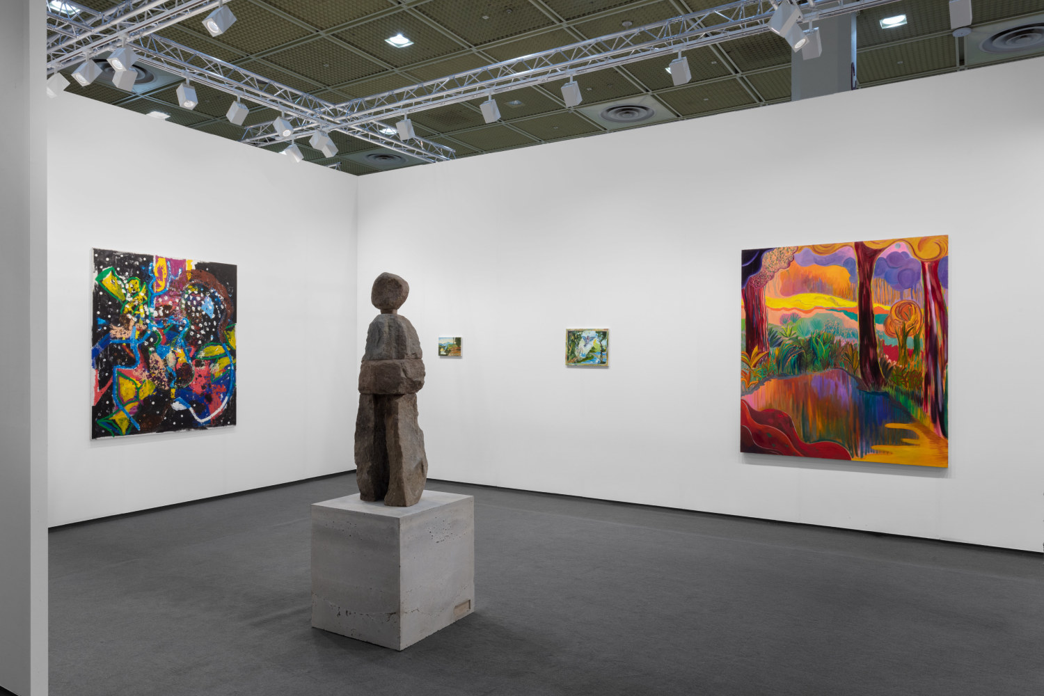 installation view of artworks by different artists at Frieze Seoul