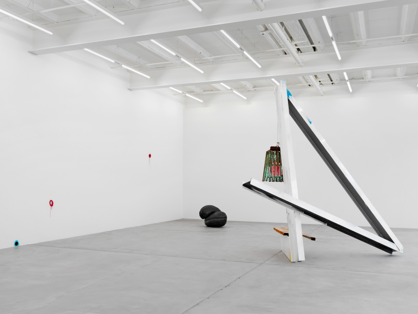 Installation view of Mark Handforth sculptures exhibition