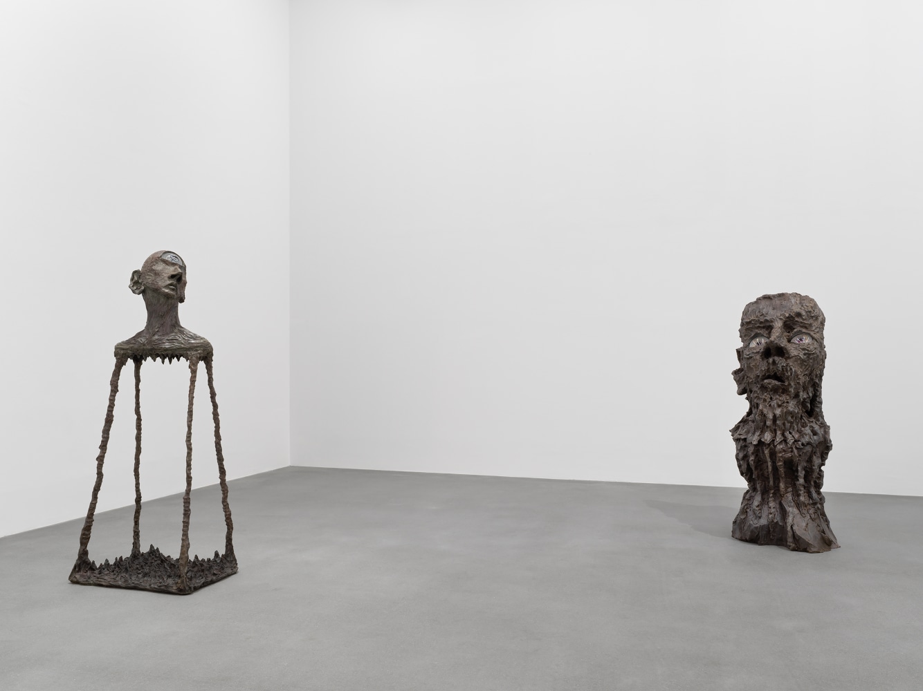 Installation view of sculptures by Jean-Marie Appriou