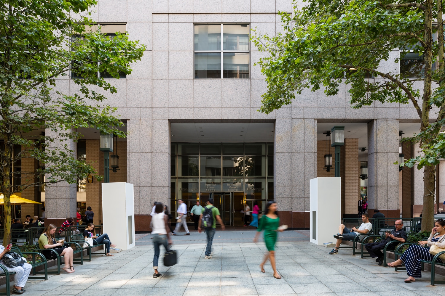 Installation view of sculpture by Sam Falls