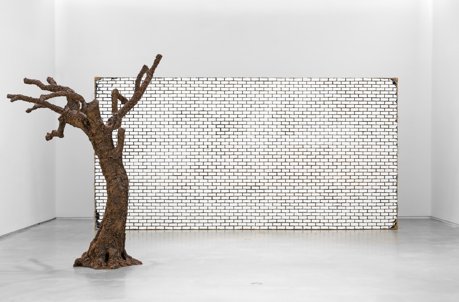 Installation view of sculptures by Ugo Rondinone